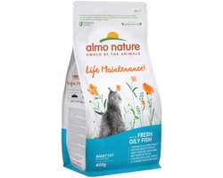 Almo Nature Cat Droog Witvis/Rijst 400 gr