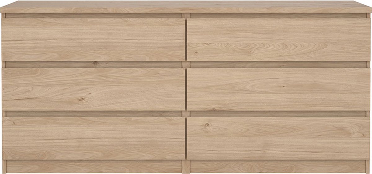 Naia kommode 6 lades eiken decor.