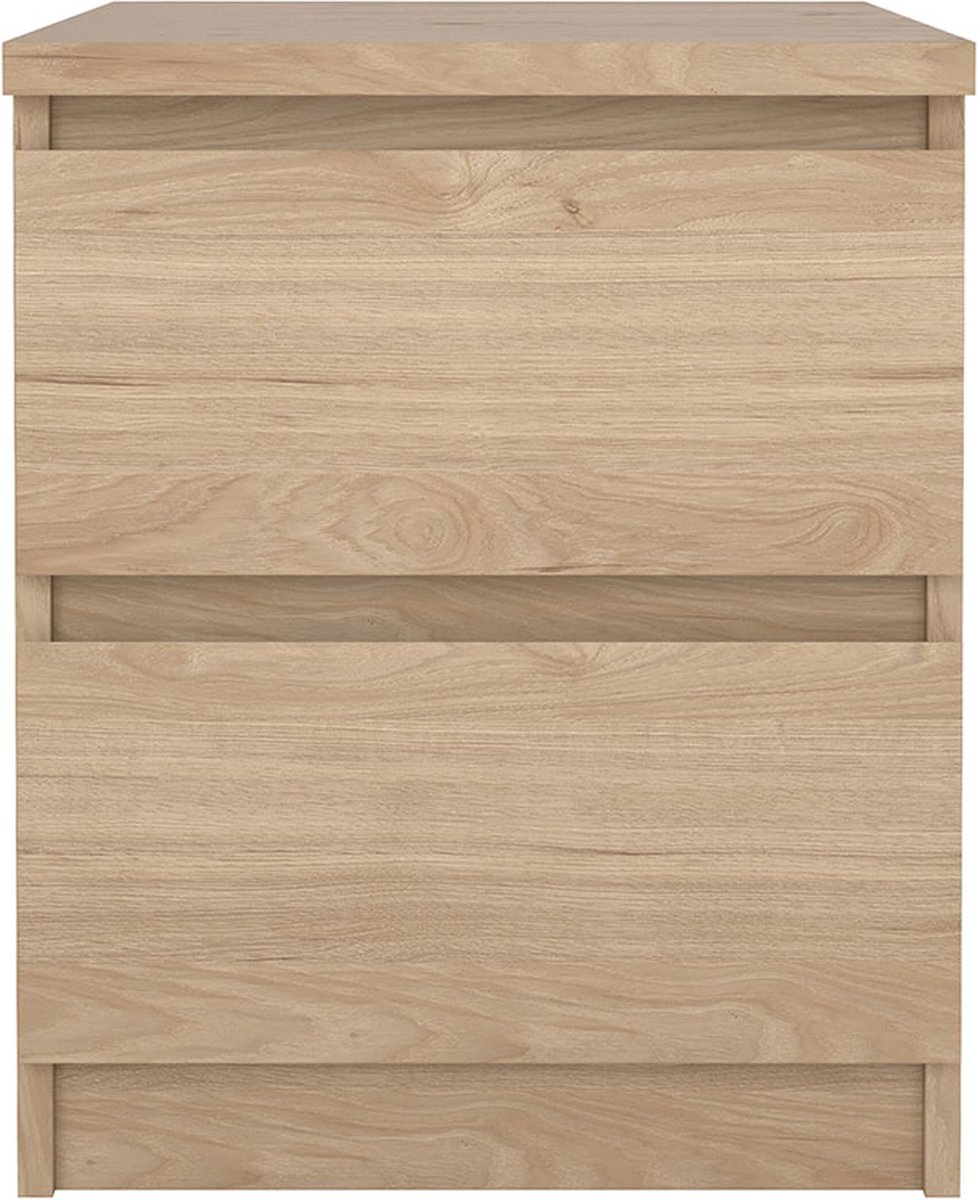 Tvilum Naia nachtkastje 2 lades eiken decor.