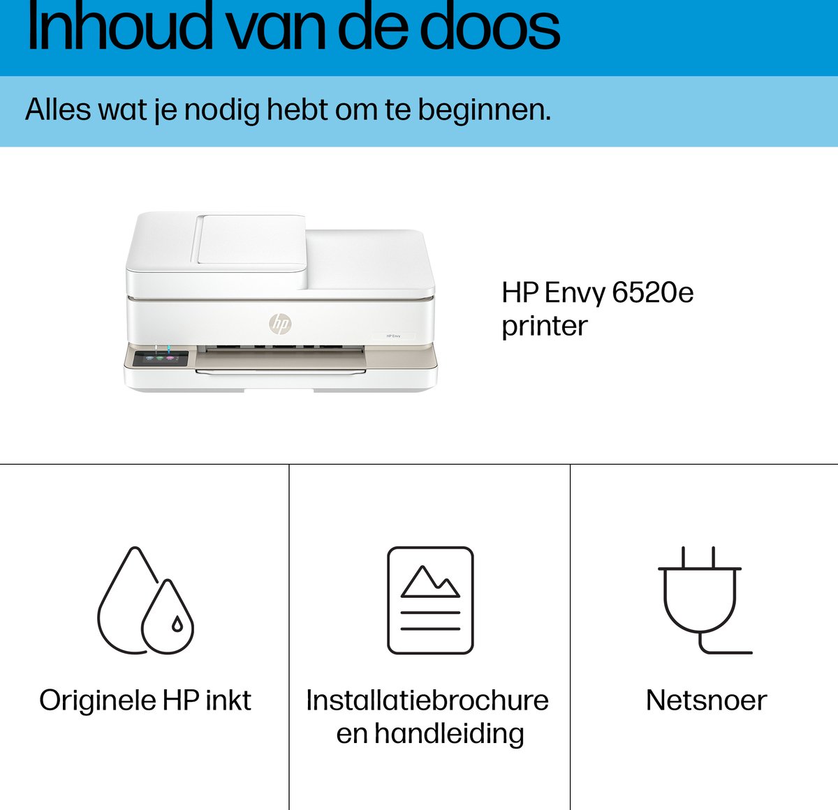HP ENVY 6520e - All-in-One Printer - Geschikt voor Instant Ink - Beige — afbeelding 7