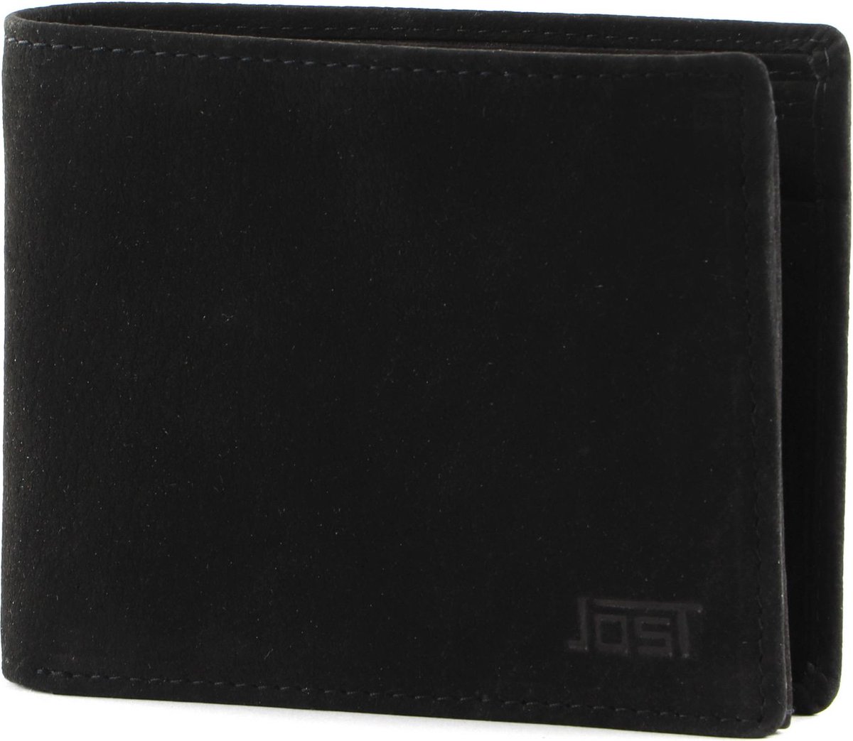 JOST Leren Portemonnee Vaxholm Wallet Black Zwart