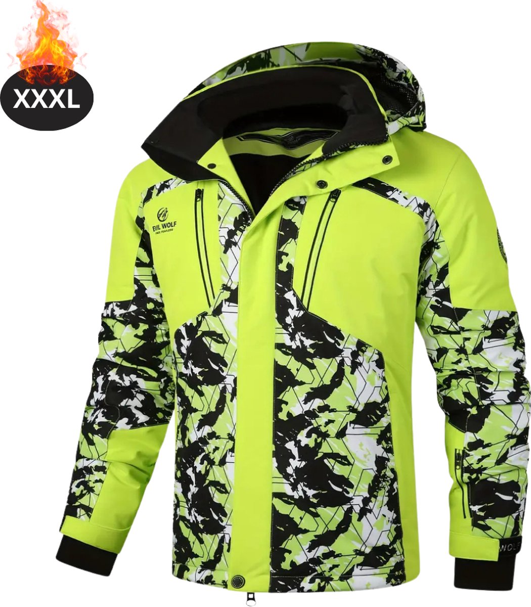 Nivard Skipak SkiBroek Skijas Ski Suit Wintersport Heren Winter Warm Fleece Groen