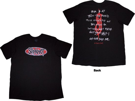 Slipknot - Tribal S Text Enkelsokken - Zwart | Attitude Holland