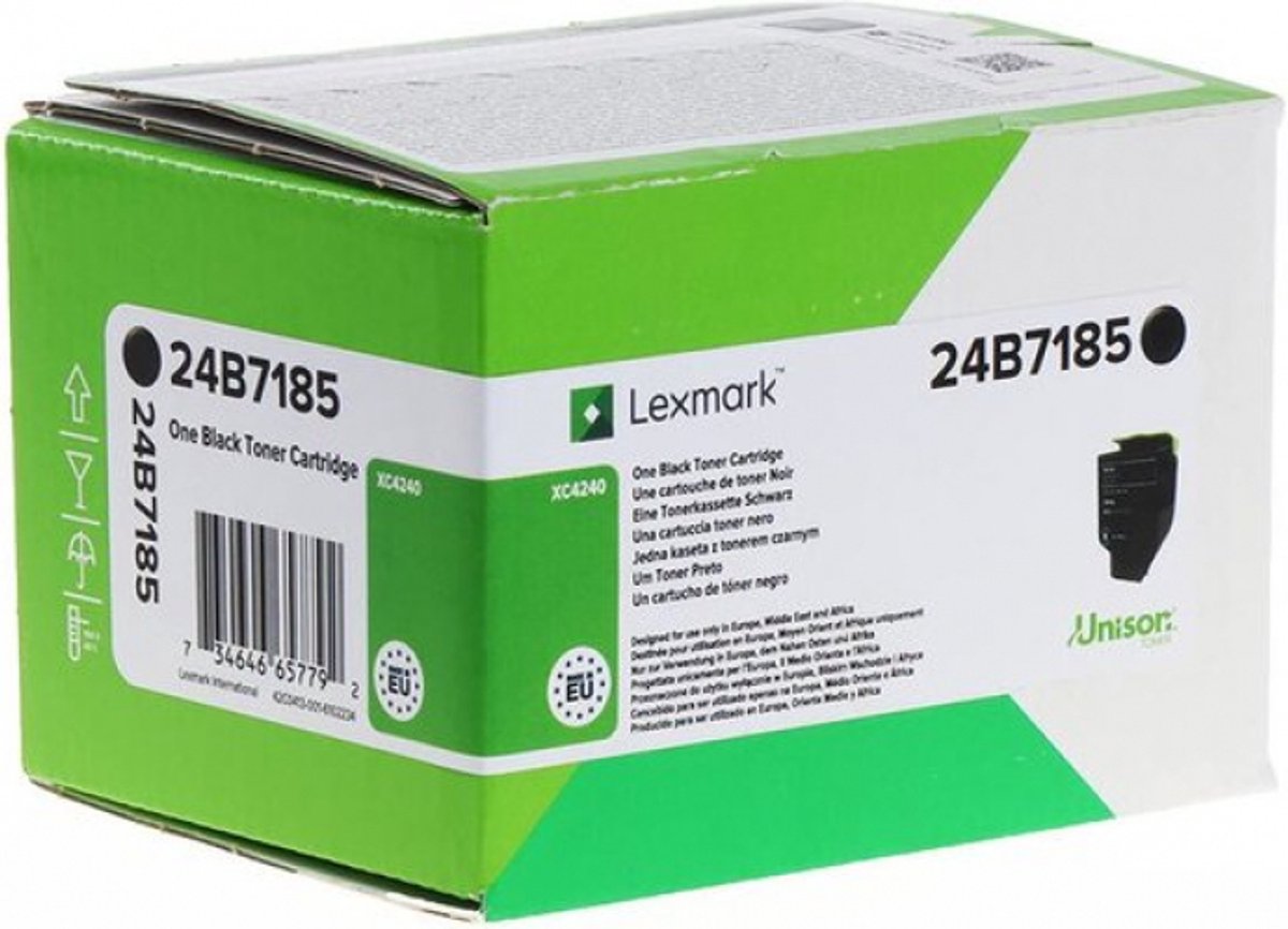 Lexmark 24B7185 tonercartridge 1 stuk(s) Origineel Zwart