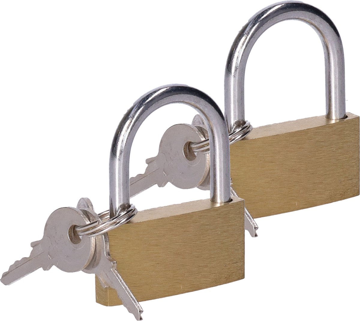 CM Hangslot met sleutel - 45 mm beugel - 3 sleutels - 2x4.2x0.5 cm - sloten