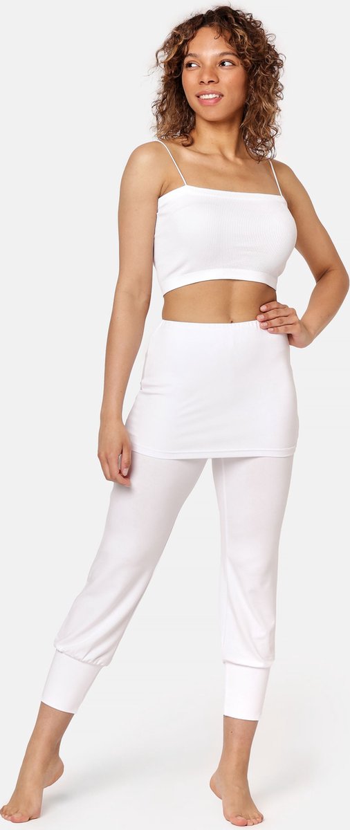 Bellivalini Dames Yogabroek - Sport - Vrijetijdsbroek - Lang - Viscose - Sportbroek - BLV-BLV50-276-YPS - Wit - XS van Bellivalini — afbeelding 5
