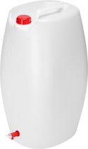 KADAX Waterjerrycan met afvoerkraan, waterreservoir met wateruitloop, jerrycan met geïntegreerde kraan en zeepdispenser, campingtank (30 liter
