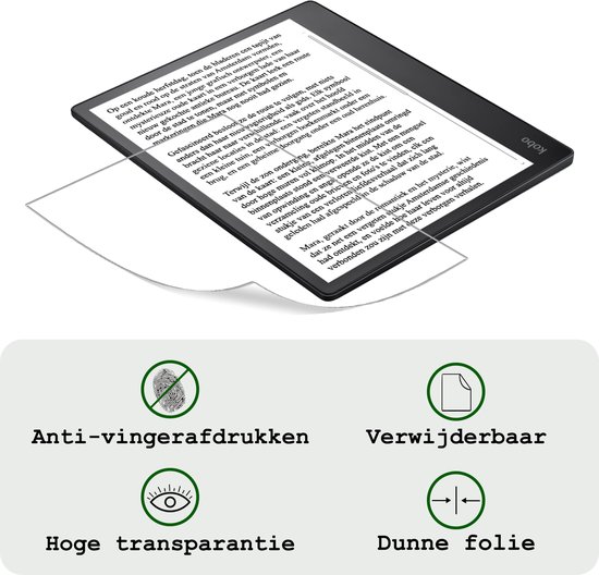 Screenprotector Folie Geschikt voor Kobo Elipsa 2E Screenprotector Bescherm Folie - Screenprotector Folie Geschikt voor Kobo Elipsa 2E Screen Protector Screen Cover — afbeelding 3