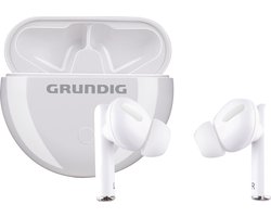 Grundig Draadloze Bluetooth Oordopjes - True Wireless Sport Oortjes Draadloos - Earbuds met Tot 9 uur speeltijd - USB-C Snelladen - Comfortabele Pasvorm - Wit