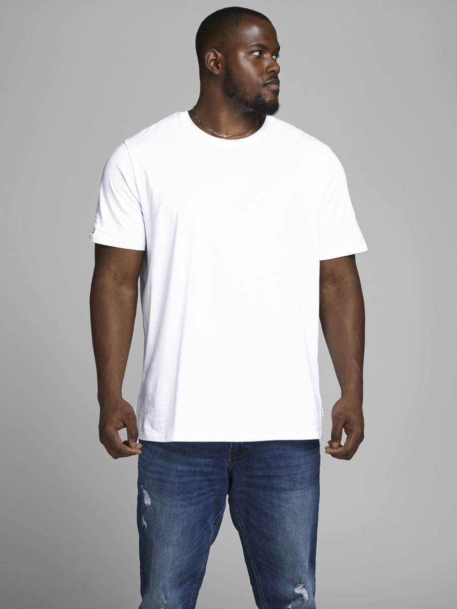 Jack & Jones T-shirt Basic Wit (Maat: 4XL)