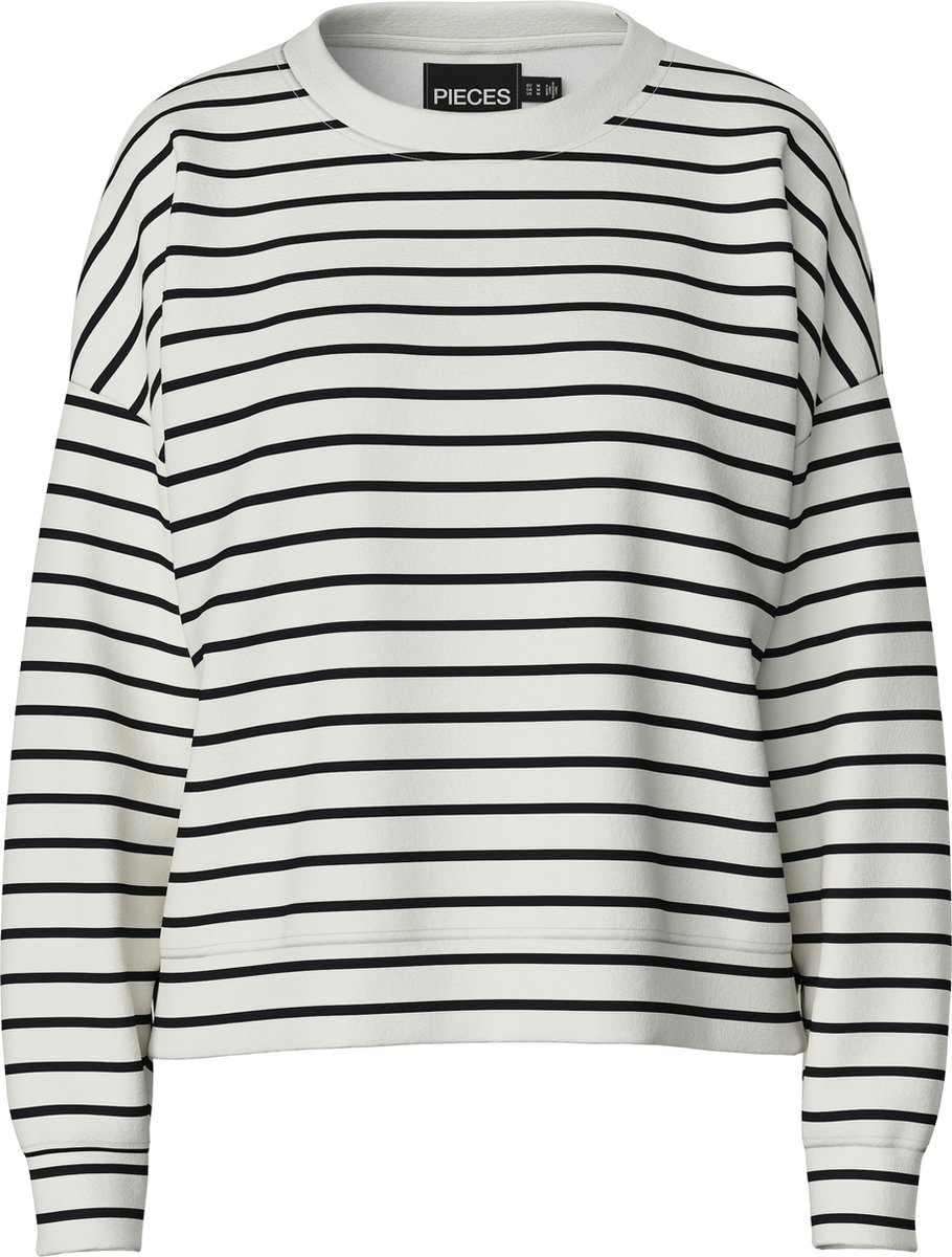 Pieces Homewear top - Cloud Dancer Black - maat 44 (44) - Dames Volwassenen - Katoen/polyester- 17146886-Cloud Dancer Black-44