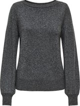Jacqueline de Yong Pull Jdyrue Glitter L/s Boat Pullove Knt 15330648 Gris foncé/mélange Femme Taille - M