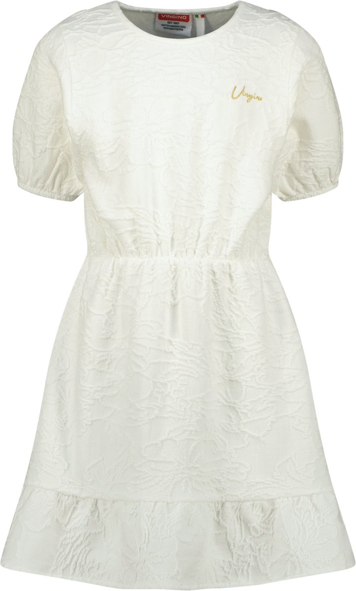 Vingino Pixie Meisjes Jurk - Macroon white