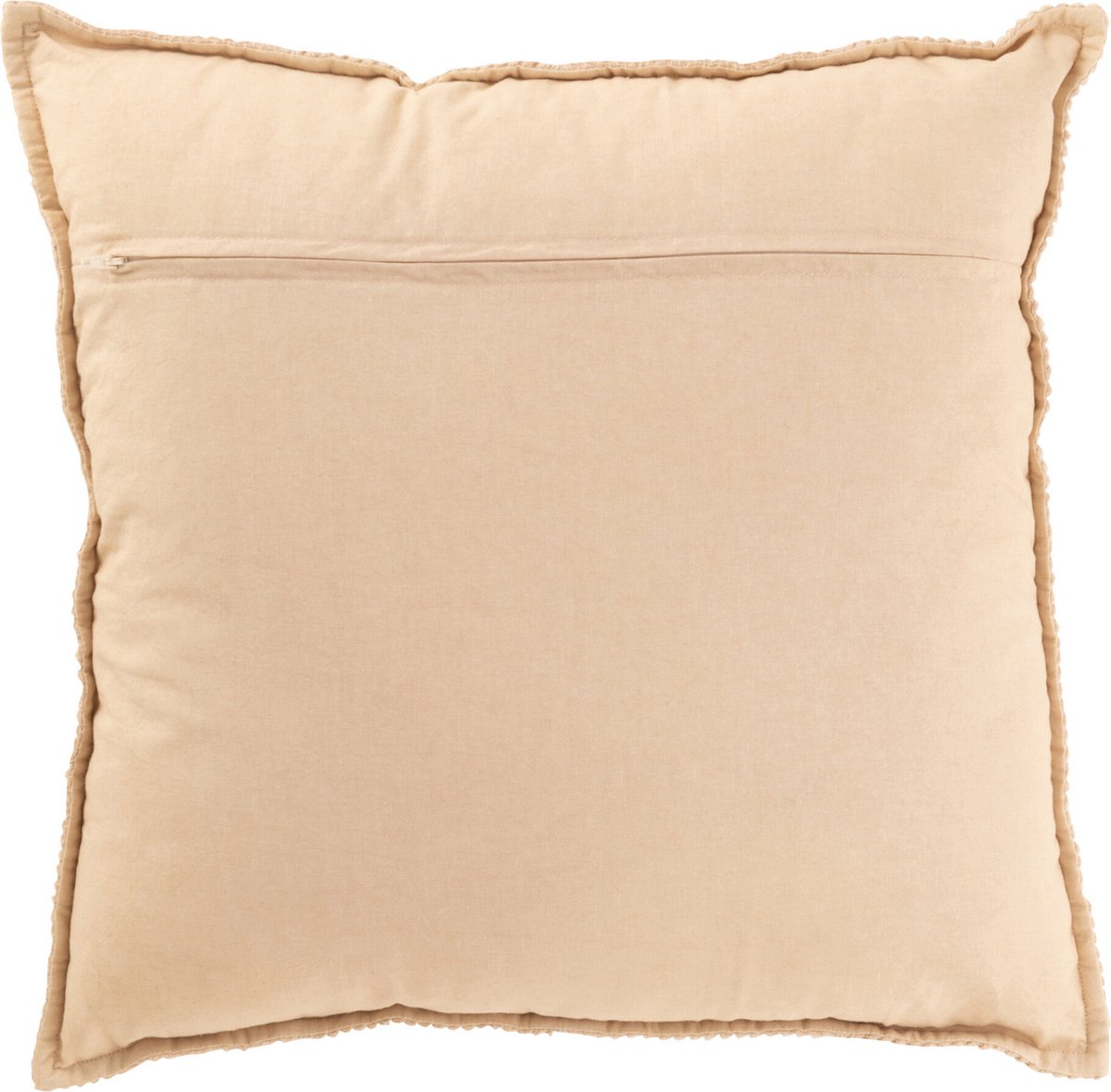 J-Line kussen Strepen - katoen/polyester - beige