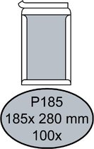 Envelop Quantore bordrug P185 185x280mm zelfkl. wit 100stuks