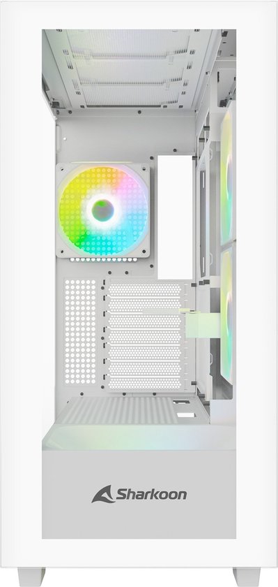 Sharkoon Rebel C60 White - Modèle Midtower - ATX - RGB - blanc
