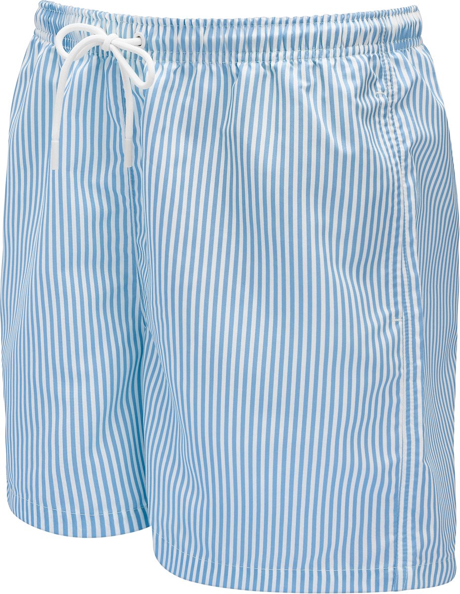 Gestreepte blauw-witte zwemshort