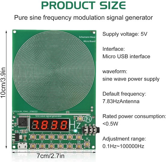 Schumann Resonantie Generator 7,83 Hz voor Slaap en Ontspanning — afbeelding 3