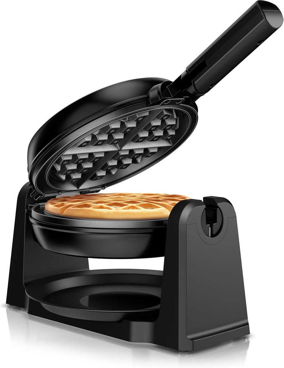 Roterend Wafelijzer met Draaifunctie voor Belgische Wafels 1000W