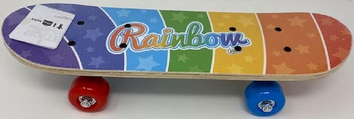 Regenboog Skateboard van 43 cm voor Kinderen en Beginners