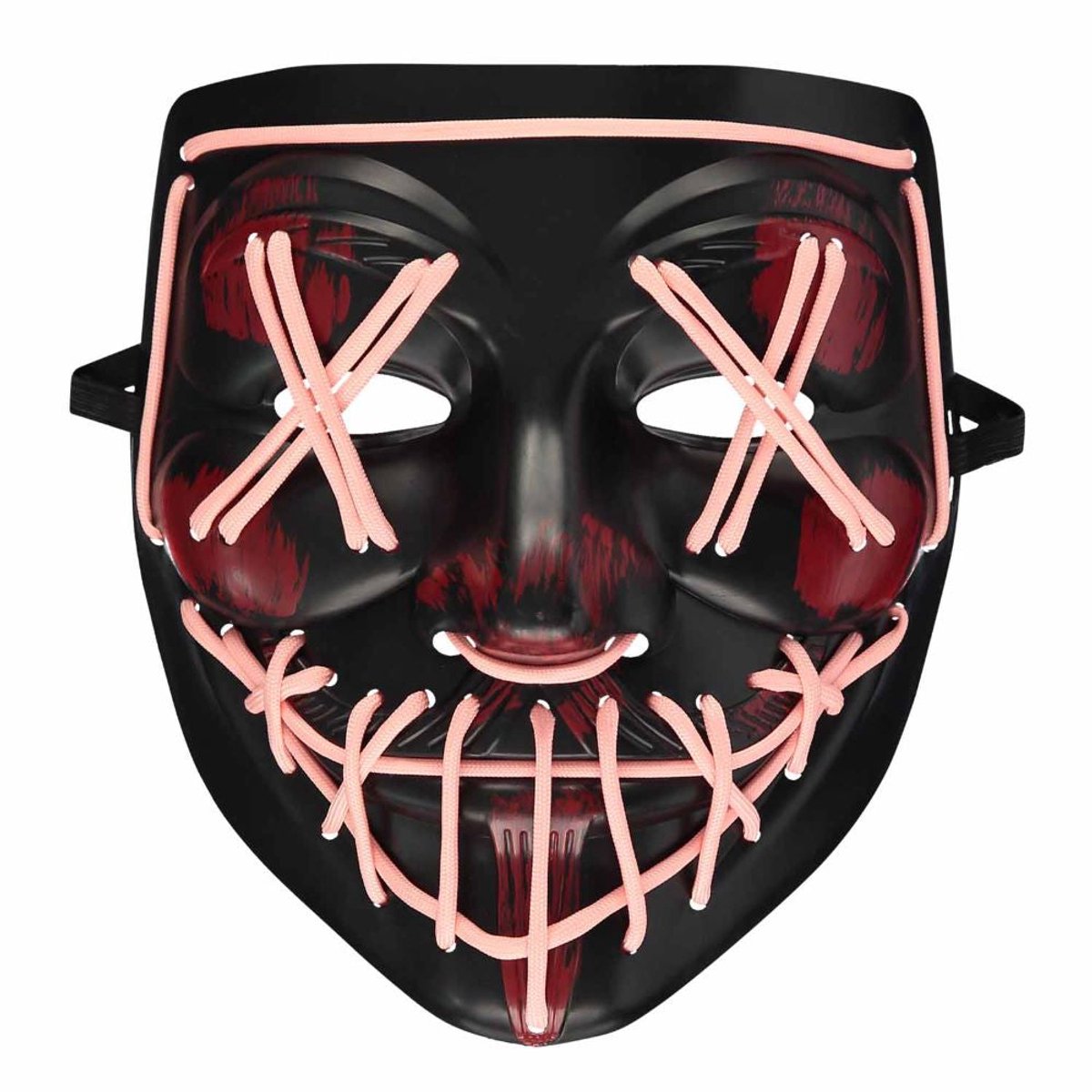 Lichtgevend horrormasker rood