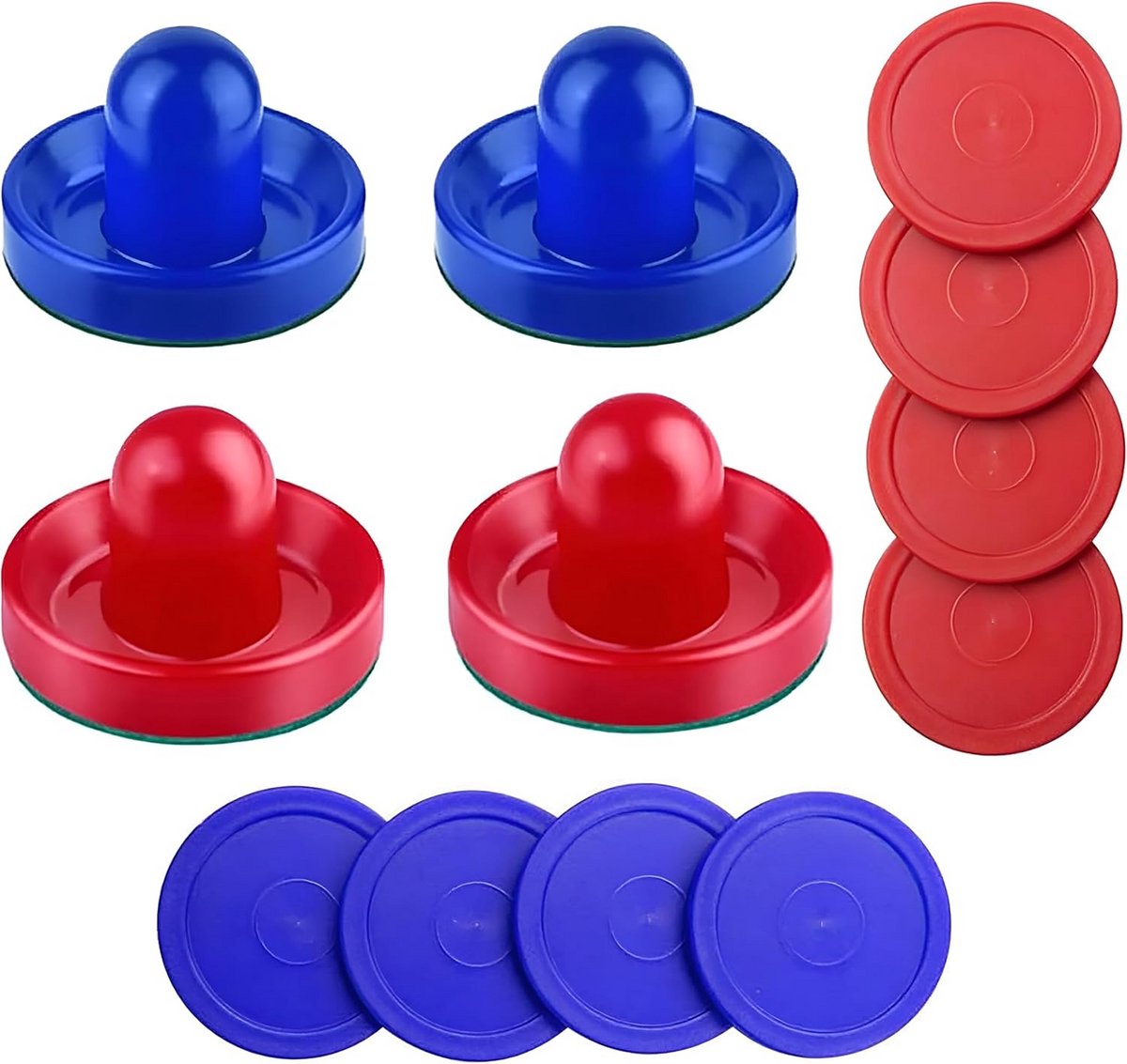 Complete Set Lucht Hockey Pucks en Duwers voor Tafelspel