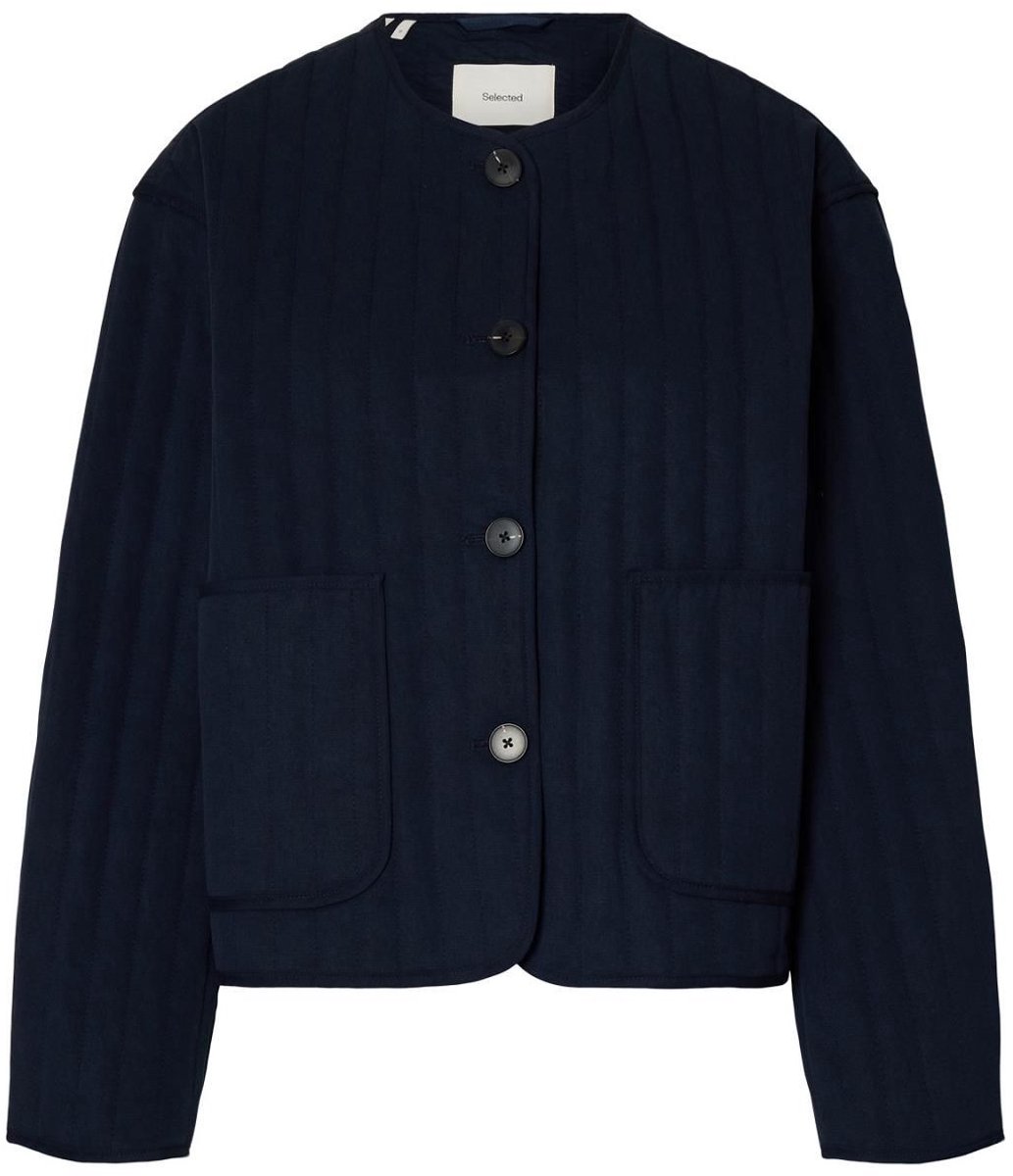 SLF Malina Quilted Jacket Dark Sapphire Blauw