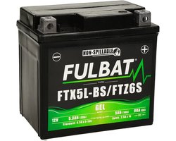Fulbat YTX5L-BS Scooter Accu 12V 5Ah – Gel Accu | Onderhoudsvrij & Gebruiksklaar
