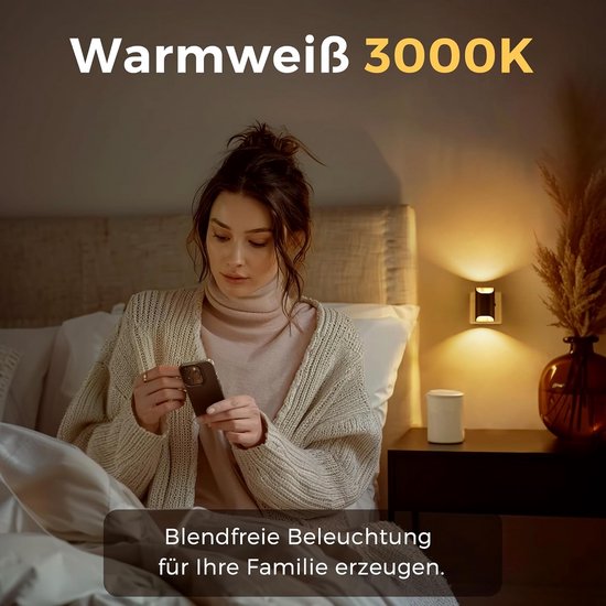 Dimbare Nachtlampje met Schemersensor - Automatisch Aan/Uit - Warm Wit Stekkerlamp voor Gang, Slaapkamer en Trap van Merkloos — afbeelding 5