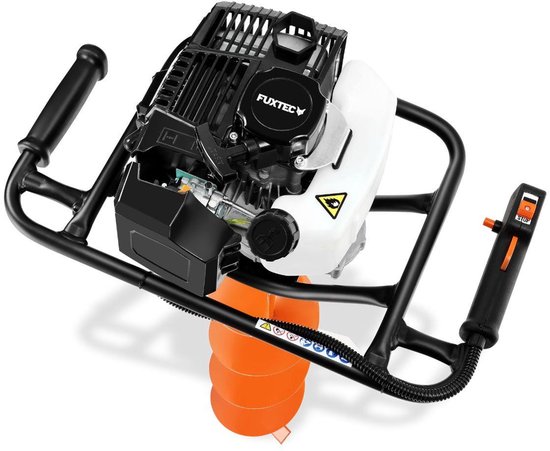 FUXTEC FX-EB143ECO benzine grondboor, grondboor incl. 2 boren, 42,7 cm³, 100/150 mm boor, centrifugaalkoppeling, ergonomisch ontwerp, 8,5 kg van FUXTEC — afbeelding 4