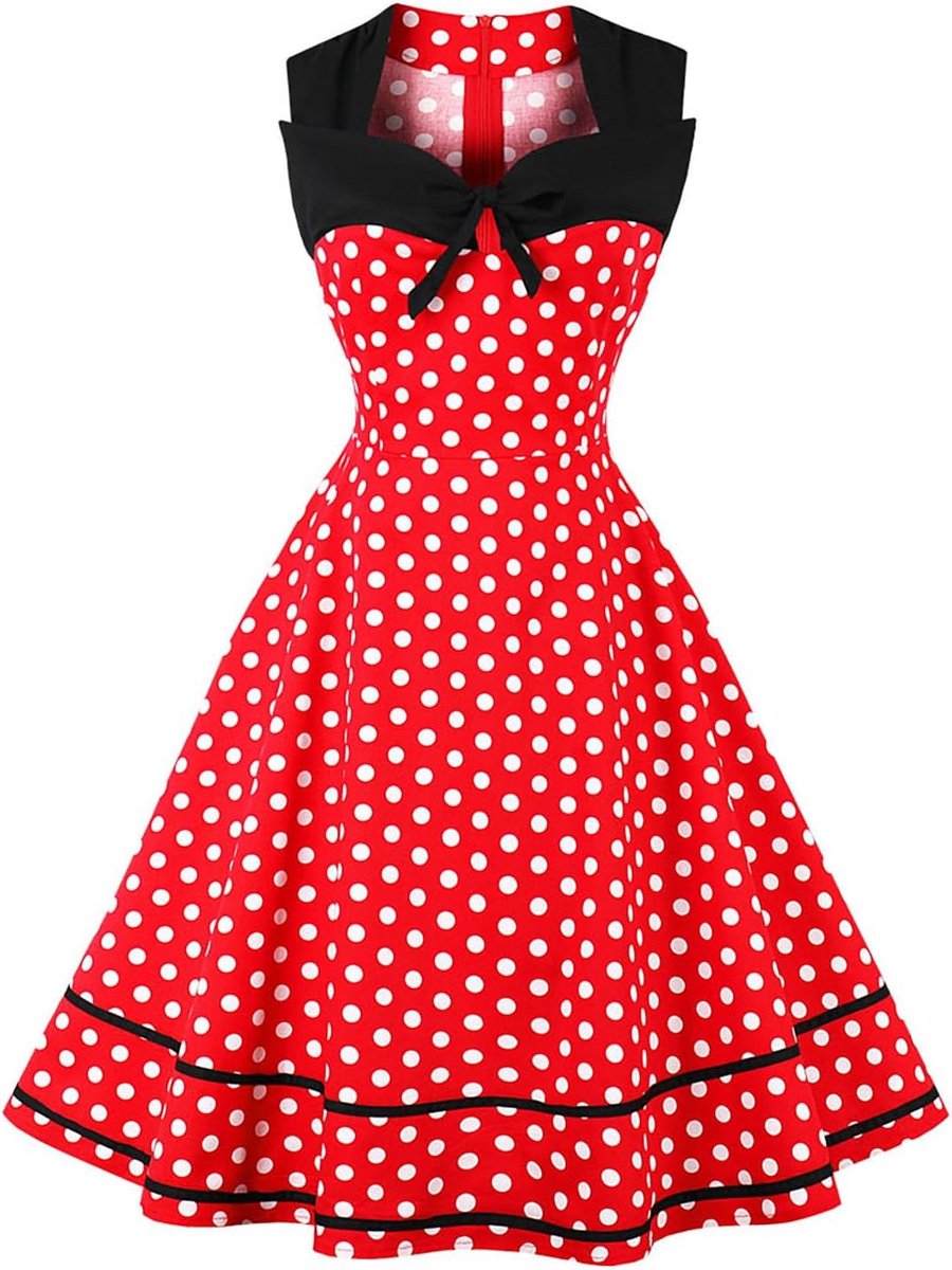Elegante A-lijn Jurk Dames Katoen Knielengte Feestelijk Zomer Cocktail