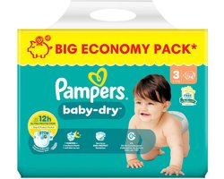 Pampers Baby-dry - luiers - 74st - N°3 (6-10kg)