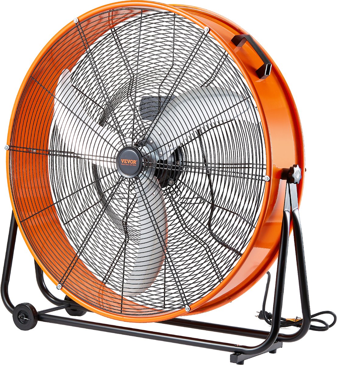 VEVOR Trommelventilator Vloerventilator Standventilator 3 Snelheden 220W 88x34x94CM