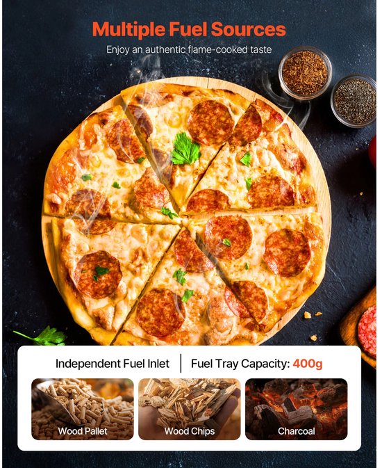 D&A Pizza oven - Pizzaschep - Pizzaoven - Pizza oven buiten - Pizzamaker - Pizza oven hout - Pizzaovens - Pizza 30 centimeter — afbeelding 4