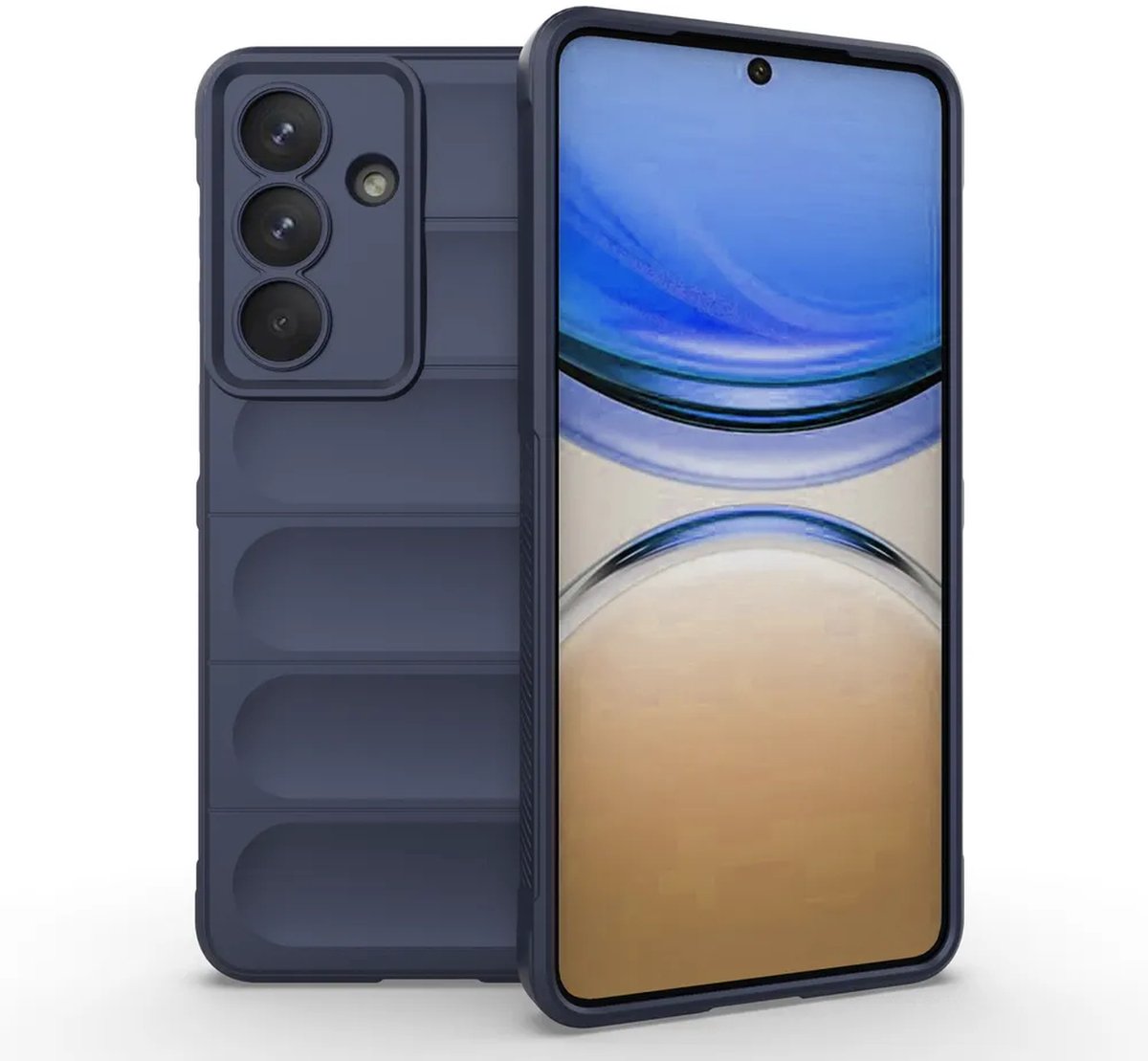 MobyDefend Hoesje - Geschikt voor Samsung Galaxy S26 Plus (S26+) - TPU Gripcase - Blauw