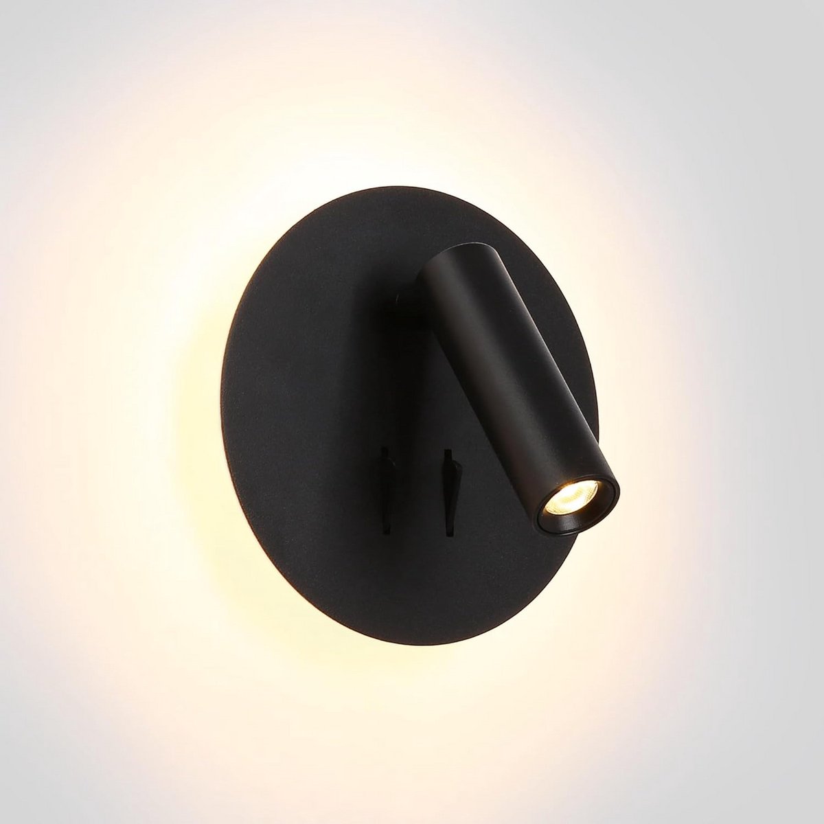 Dubbele LED Wandlamp met Draaibare Leeslamp - Warm Wit Licht