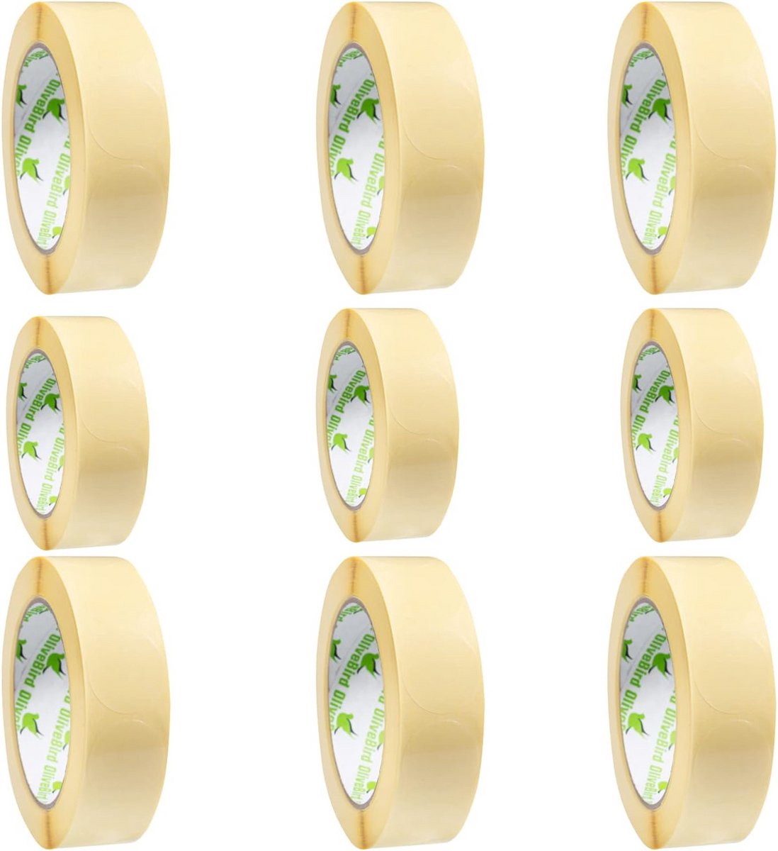 9.000 Transparante Ronde Stickers op Rol - 30mm Diameter - Zelfklevend
