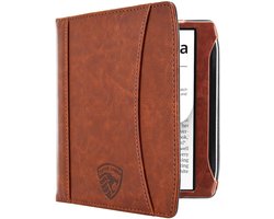 Hoesje Geschikt voor Pocketbook Era Color Luxe Hoes Beschermhoes Cover Cognac Bruin