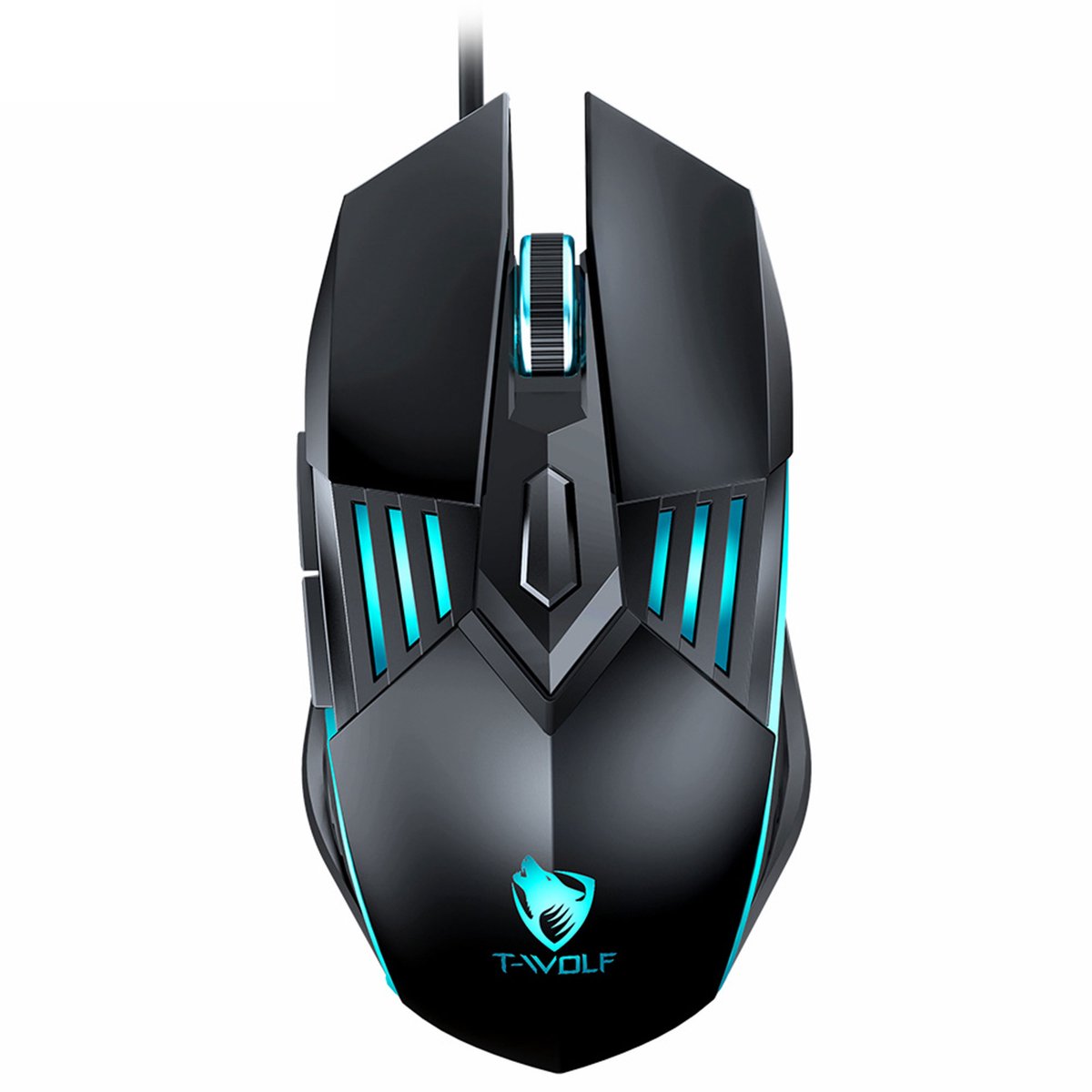 T-WOLF® G560 6D Optical RGB Gaming Muis - RGB LED Verlichting Muis - USB - Game Muis - Zwart - Bedraad