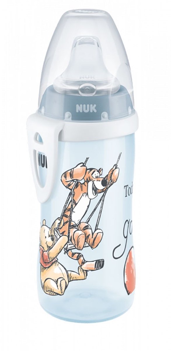 NUK - Babyfles - Active Cup 300 ml beige - drinkfles - kind - sportfles - fles - beker - waterfles - drinkbeker van Merkloos — afbeelding 3