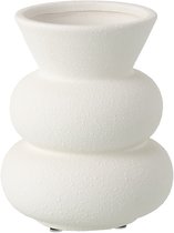 J-Line vaas Kegel - keramiek - wit