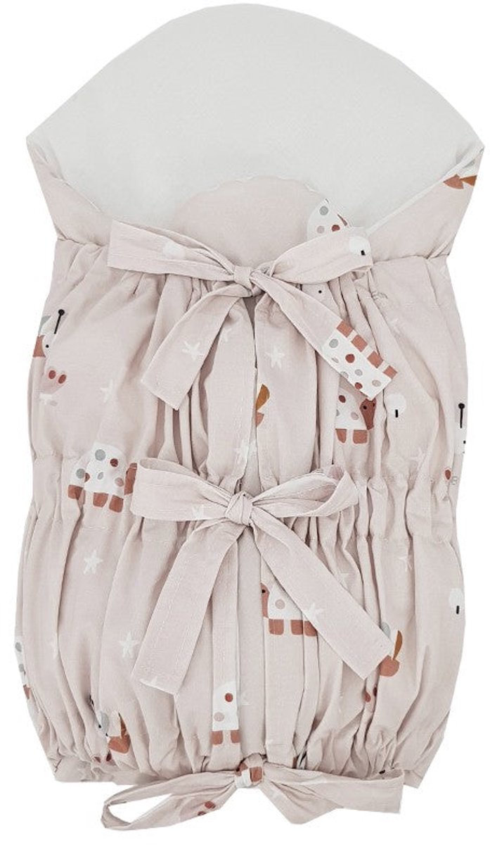 Printed Cotton Swaddle Blanket - Bees