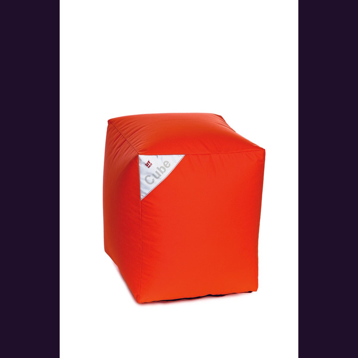 Poef zitzak Cube's Orange Sit On It ....and Joy !!