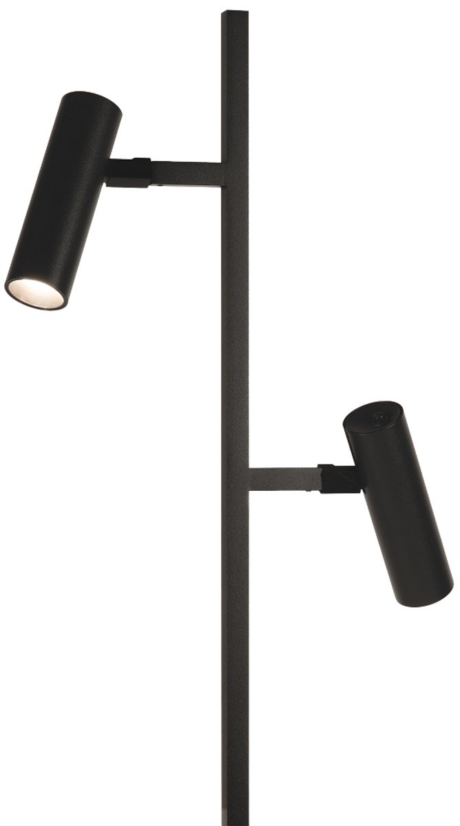 Lumidora Vloerlamp 75718 - FELICIA - 2 Lichts - GU10 - Zwart - Aluminium