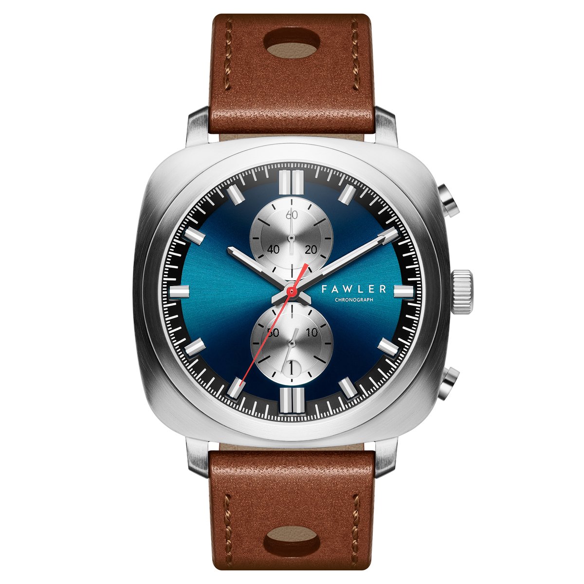 Callao | Blauw Kussenvormig Horloge