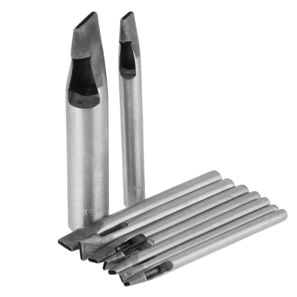 Lederen Pons Tool - Gereedschap Kit - Handwerk Projecten - Ovale Vorm - 10x20x3 cm