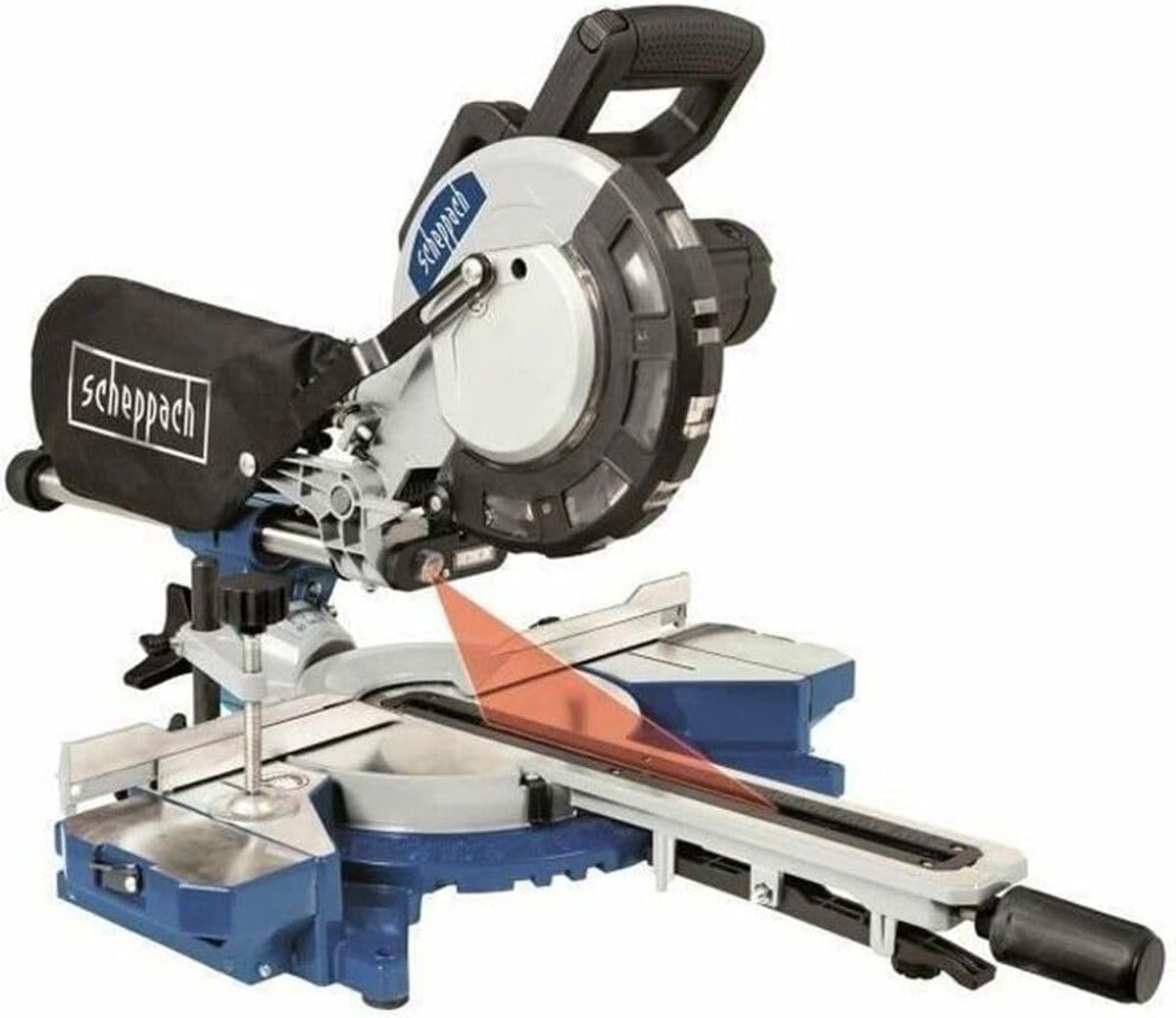 Verstekzaag - Radiaalzaag - Precisie zagen - 2000 Watt motor - 216 mm blad - Blauw