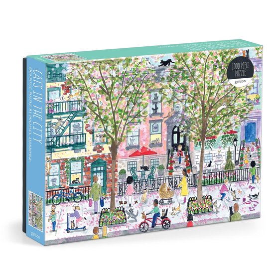 Michael Storrings Cats in the City 1000 Piece Puzzle - cover