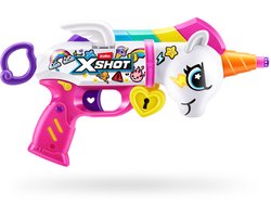 XSHOT Blastercorn witte en paarse set - ZURU Eenhoorn Speelgoedblaster 2 -pack