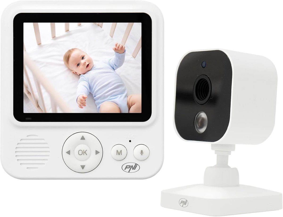 Videobabyfoon - Babycamera Monitor - Kind Bewaken - Temperatuur Sensor - 2.8 Inch Scherm